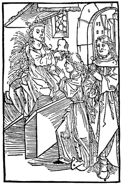 Cassandra, legendarische Trojaanse prinses en profetes, geeft een voorspelling door Unbekannt