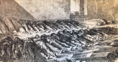 Slachtoffers van de Parijse Commune, 1871 door Unbekannt