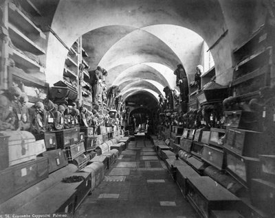 Catacomben van de Kapucijnen, Palermo, Italië, ca. 1910s door Unbekannt