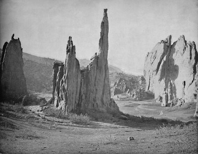 Kathedraal Spitsen, Tuin der Goden, Colorado, ca. 1897 door Unbekannt