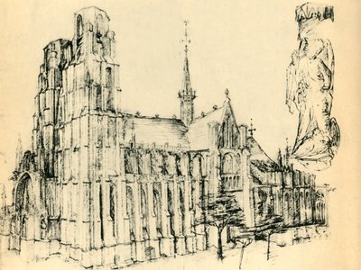 Kathedraal en St. Michael, ca. 1460 door Unbekannt