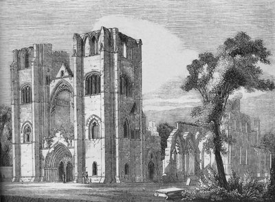 Kathedraal van Elgin door Unbekannt