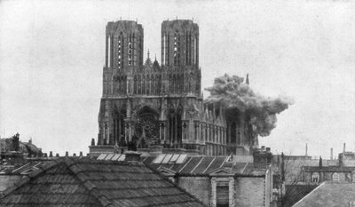 Kathedraal van Reims, Eerste Wereldoorlog, 19 april 1917 door Unbekannt