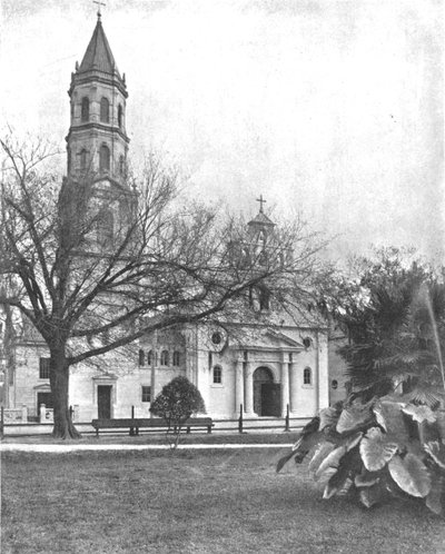 Kathedraal van St. Augustine, Florida, VS, ca. 1900 door Unbekannt