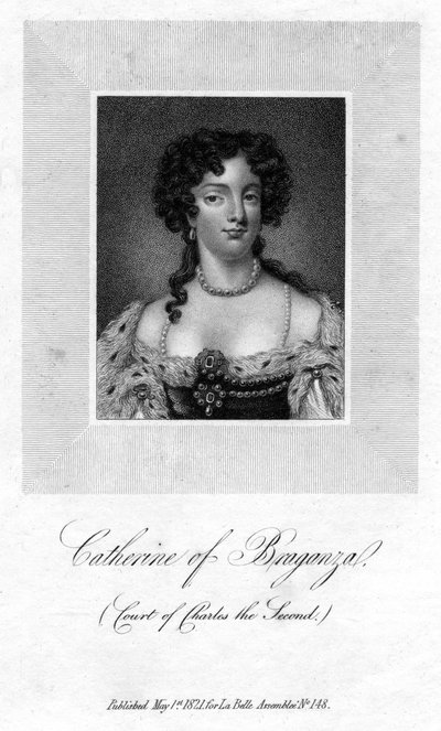 Catherine van Braganza, Koningin-gemalin van Koning Karel II van Engeland, 1821 door Unbekannt