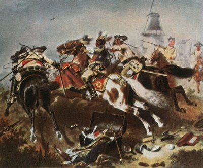Cavaleriegevecht bij Rossbach, 5 november 1757, 1936 door Unbekannt