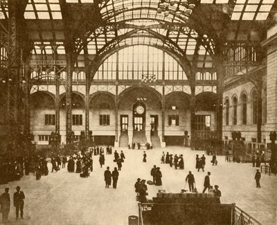Centrale Hal, Pennsylvania Station, New York Pennsylvania Railroad Company, 1930 door Unbekannt