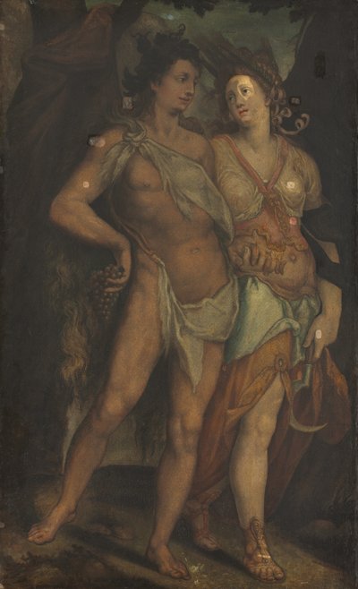 Ceres en Bacchus, 1600s door Unbekannt