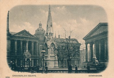 Chamberlain Square, Birmingham, ca. 1905 door Unbekannt