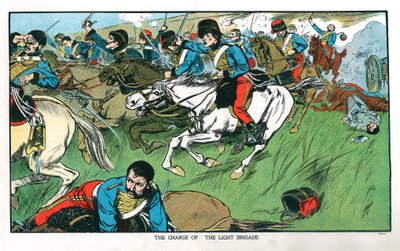 Charge van de Lichte Brigade bij Balaclava, Krimoorlog, 25 oktober 1854 door Unbekannt