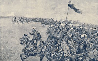 Aanval van de Mamelukken bij de Slag bij Austerlitz, 1896 door Unbekannt