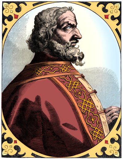 Karel de Grote 712-814, Heilige Roomse Keizer en Koning der Franken door Unbekannt