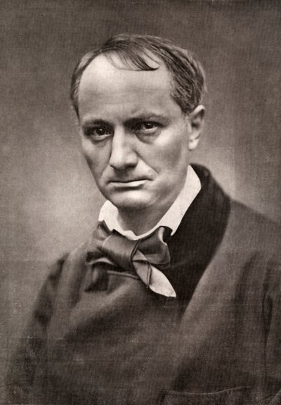 Charles Baudelaire, invloedrijke Franse dichter, criticus en vertaler, midden 19e eeuw door Unbekannt