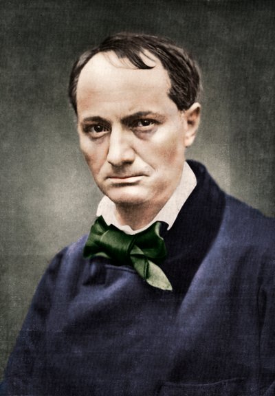 Charles Baudelaire, invloedrijke Franse dichter, criticus en vertaler, midden 19e eeuw door Unbekannt