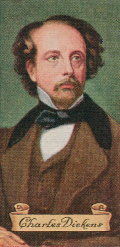 Charles Dickens, uit een serie sigarettenkaartjes, 1935 door Unbekannt