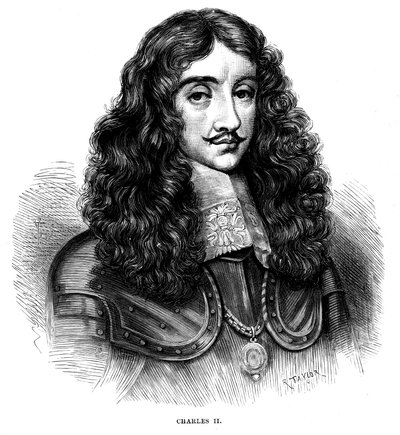 Karel II, Koning van Groot-Brittannië en Ierland 1660-1685, ca. 1880 door Unbekannt