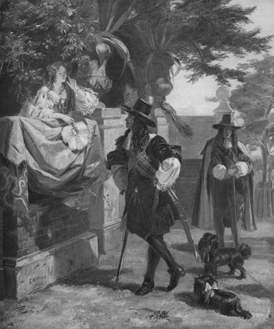 Karel II en Nell Gwynn, 17e eeuw 1905 door Unbekannt