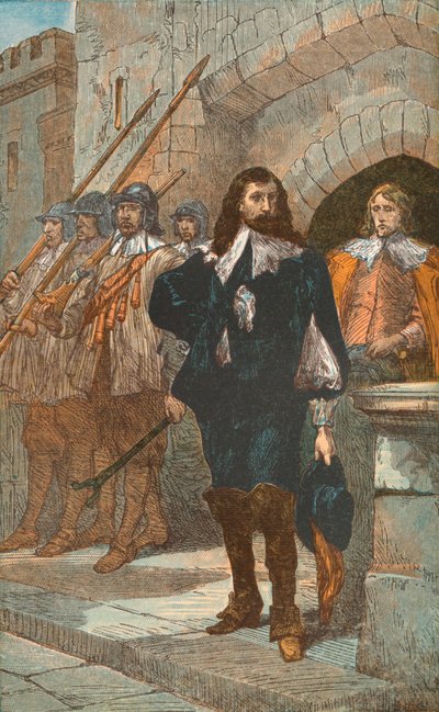 Karel I, op Weg naar het Schavot, 1649, ca. 1910 door Unbekannt