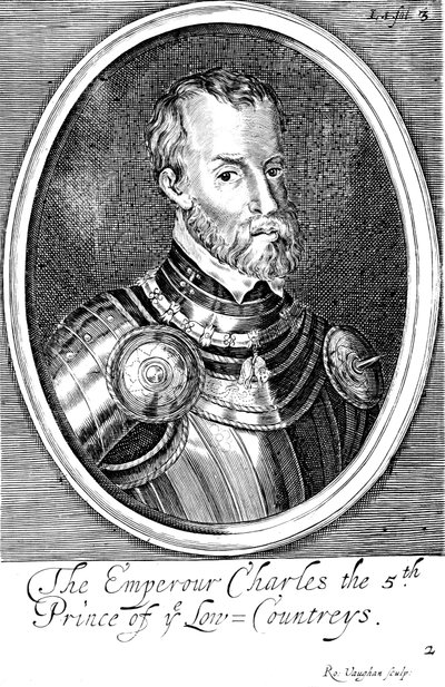 Karel V, koning van Spanje en Heilige Roomse keizer vanaf 1519 door Unbekannt