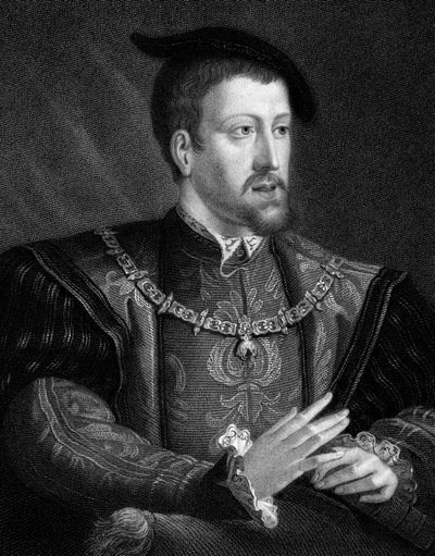 Karel V, koning van Spanje en Heilige Roomse keizer vanaf 1519 door Unbekannt