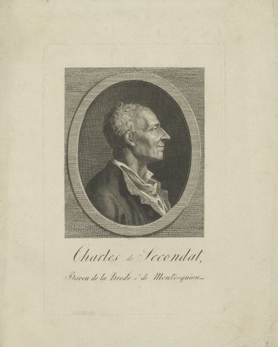 Charles de Secondat, Baron de Montesquieu 1689-1755, c. 1795 door Unbekannt