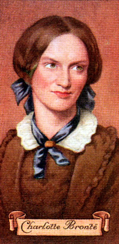 Charlotte Bronte, uit een serie sigarettenkaartjes door Unbekannt