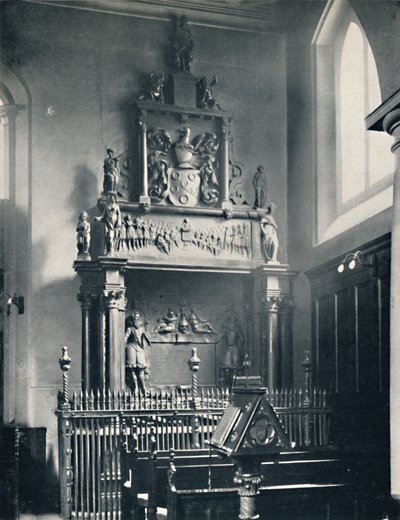 Charterhouse. Thomas Suttons Monument in de Kapel, 1925 door Unbekannt