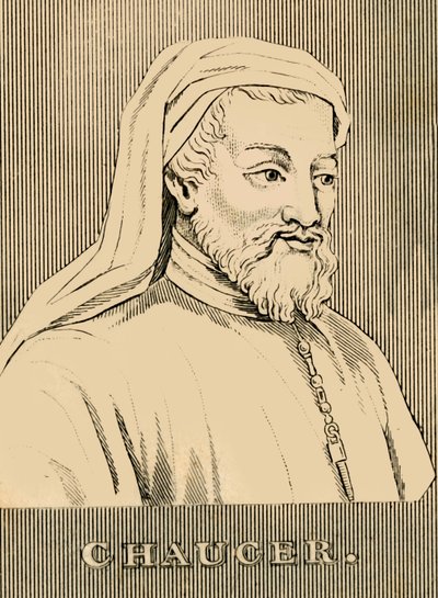Chaucer, 1343-1400, 1830 door Unbekannt