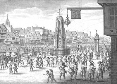 Cheapside, Kruis en Conduit, 1638, 1809 door Unbekannt