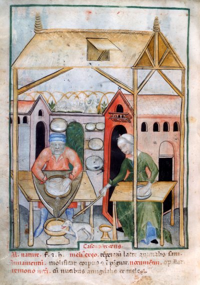 Kaasproductie, 1390-1400 door Unbekannt
