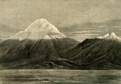 Chimborazo en Carihuairzao, vanuit de richting van Riobamba, 1881 door Unbekannt