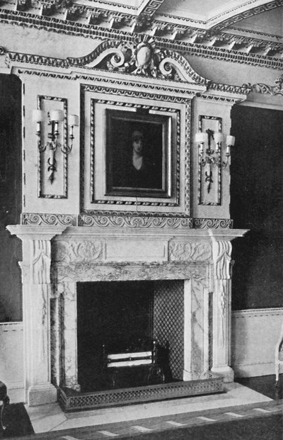 Schouw in de Rode Salon, Raynham Hall, Norfolk, 1927 door Unbekannt