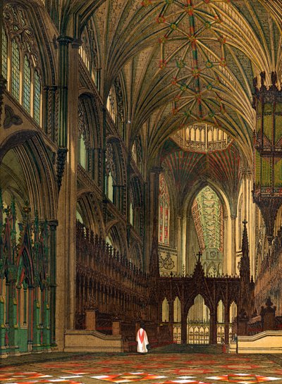 Koor van Ely Kathedraal, Cambridgeshire, 19e eeuw door Unbekannt