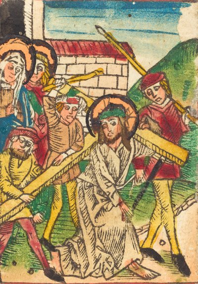 Christus draagt het kruis, ca. 1470-1480 door Unbekannt