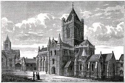 Christ Church Cathedral, Dublin, 19e eeuw door Unbekannt