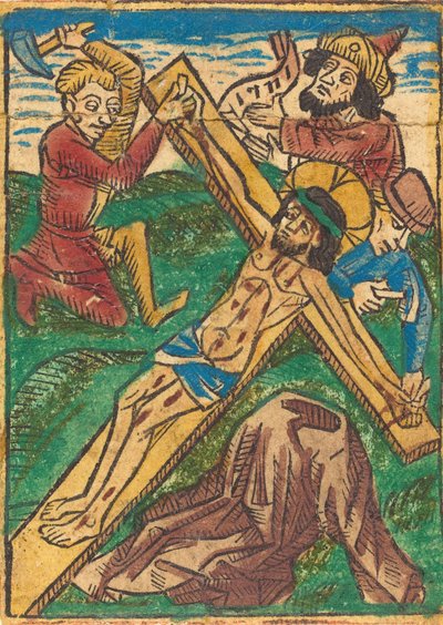 Christus aan het Kruis Genageld, c. 1490 door Unbekannt