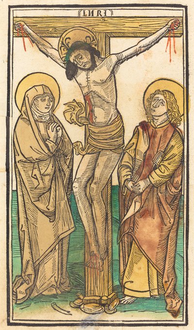 Christus aan het Kruis, ca. 1485 door Unbekannt