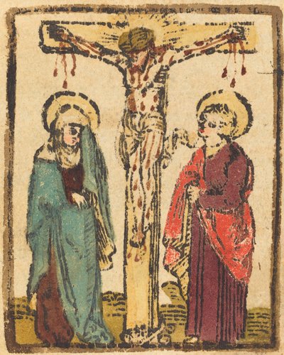 Christus aan het Kruis, c. 1490-1500 door Unbekannt