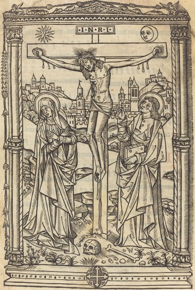 Christus aan het kruis, ca. 1490 door Unbekannt