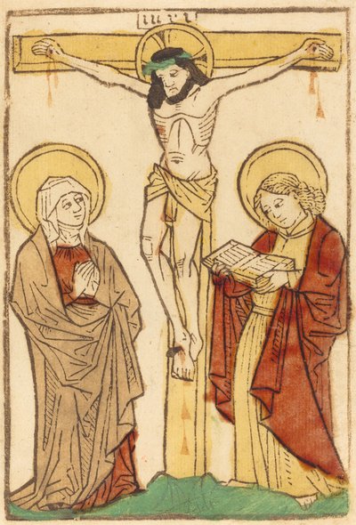 Christus aan het kruis, in of voor 1470 door Unbekannt