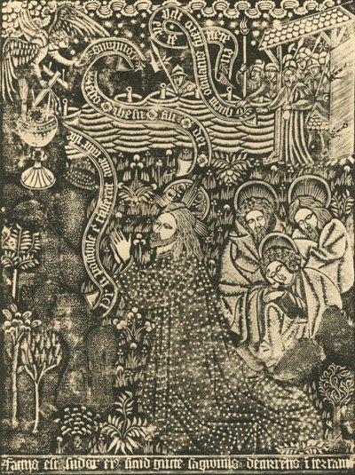 Christus op de Olijfberg Gestippelde Print, 1915 door Unbekannt