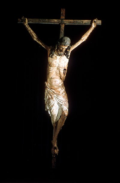 Christus aan het kruis, crucifix, 14e eeuw door Unbekannt