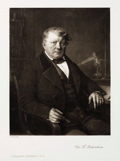 Christian Friedrich Schonbein, Duitse chemicus, ca. 1860 door Unbekannt
