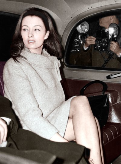 Christine Keeler arriveert bij de Old Bailey, Londen door Unbekannt