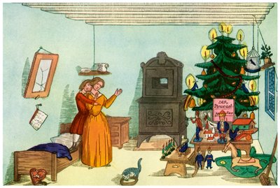 Kersttafereel uit Koning Notenkraker door Heinrich Hoffmann, 1853 1956 door Unbekannt