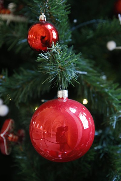 Kerstboom, Parijs, Frankrijk door Unbekannt