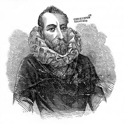 Christoffel Columbus, Italiaanse ontdekkingsreiziger en handelaar, ca. 1872 door Unbekannt