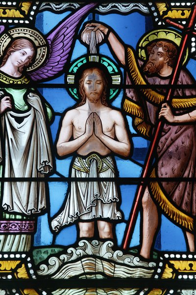 Doop van Christus, Paray le Monial basiliek, Paray le Monial, Frankrijk door Unbekannt