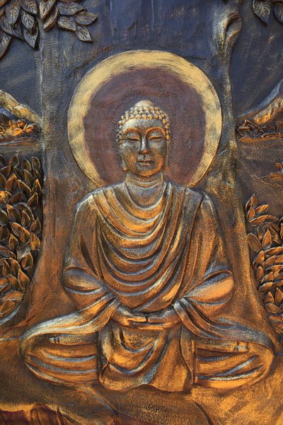 Shakyamuni Boeddha in meditatiehouding. Thay Ninh. Vietnam door Unbekannt