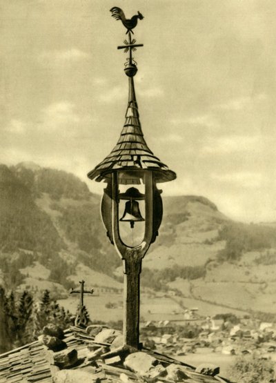 Kerkbel en windvaan, Kitzbühel, Tirol, Oostenrijk door Unbekannt
